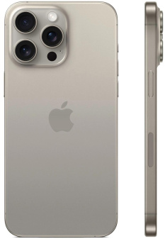 Смартфон Apple A3106 iPhone 15 Pro Max 512Gb титан моноблок 3G 4G 1Sim 6.7" 1290x2796 iOS 17 48Mpix 802.11 a/b/g/n/ac/ax NFC GPS Protect от магазина РЭССИ