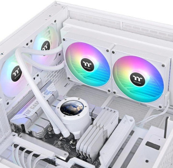 Система водяного охлаждения Thermaltake TH280 V2 Ultra EX Snow ARGB Soc-AM5/AM4/1151/1200/1700 белый 4-pin 30.7dB Al+Cu LCD Ret (CL-W427-PL14SW-A) от магазина РЭССИ