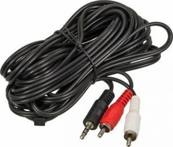 Кабель аудио Ningbo JAAC010-5 2хRCA (m)/Jack 3.5 (m) 5м. черный от магазина РЭССИ