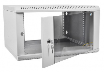 Шкаф коммутационный ЦМО ШРН-ЭКОНОМ (ШРН-Э-12.350) настенный 12U 600x350мм пер.дв.стекл 85кг серый 300мм от магазина РЭССИ