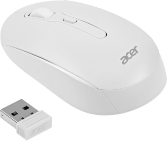 Мышь Acer OMR308 белый оптическая (1600dpi) беспроводная USB (4but) от магазина РЭССИ