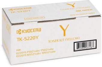 Картридж лазерный Kyocera 1T02R9ANL1 TK-5220Y желтый (1200стр.) для Kyocera P5021cdn/cdw, M5521cdn/cdw от магазина РЭССИ
