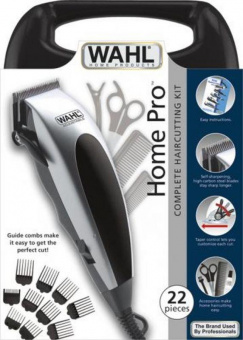 Машинка для стрижки Wahl HomePro Clipper серебристый/черный (насадок в компл:10шт) от магазина РЭССИ