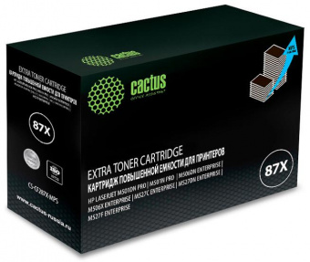 Картридж лазерный Cactus CS-CF287X-MPS CF287XX черный (24000стр.) для HP LJ M506dn/M506n/M506x от магазина РЭССИ