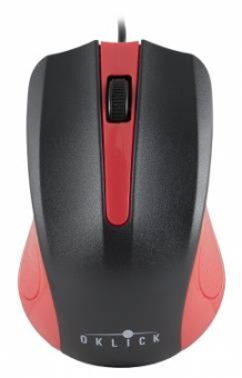 Мышь Оклик 225M черный/красный оптическая (1000dpi) USB (3but) от магазина РЭССИ