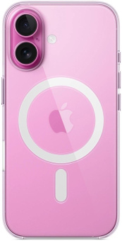 Чехол (клип-кейс) Apple для Apple iPhone 16 Clear Case with MagSafe прозрачный (MA6A4ZM/A) от магазина РЭССИ