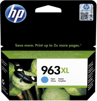 Картридж струйный HP 963 3JA27AE голубой (1600стр.) для HP OfficeJet Pro 901x/902x HP от магазина РЭССИ