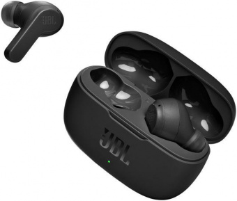 Гарнитура вкладыши JBL Wave 200TWS черный беспроводные bluetooth в ушной раковине (JBLW200TWSBLKIN) от магазина РЭССИ