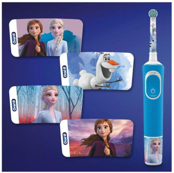 Зубная щетка электрическая Oral-B D100.413 Kids Frozen голубой от магазина РЭССИ