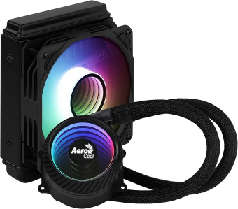 Система водяного охлаждения Aerocool Mirage L120 Soc-AM4/1151/1200/2066/1700 4-pin 20-27dB Al+Cu 200W 756gr LED Ret от магазина РЭССИ