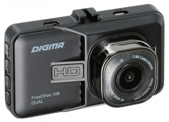 Видеорегистратор Digma FreeDrive 108 DUAL черный 1.3Mpix 1080x1920 1080p 140гр. GP2248 от магазина РЭССИ