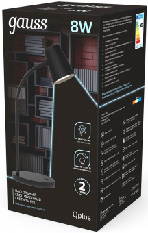 Светильник Gauss GT6032 настольный на подставке черный 8Вт от магазина РЭССИ
