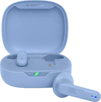 Гарнитура вкладыши JBL Wave Flex синий беспроводные bluetooth в ушной раковине (JBLWFLEXBLU) от магазина РЭССИ