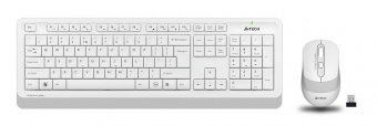Клавиатура + мышь A4Tech Fstyler FG1010 клав:белый/серый мышь:белый/серый USB беспроводная Multimedia от магазина РЭССИ