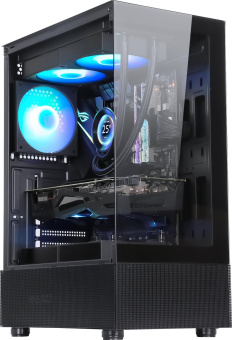 Корпус Formula Crystal Z1 черный без БП ATX 3x120mm 2xUSB2.0 1xUSB3.0 audio bott PSU от магазина РЭССИ