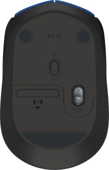Мышь Logitech M171 синий/черный оптическая (1000dpi) беспроводная USB для ноутбука (2but) от магазина РЭССИ