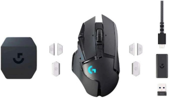 Мышь Logitech G502 Lightspeed черный оптическая 25600dpi беспров. USB 9but (910-005567) от магазина РЭССИ