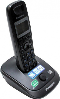 Р/Телефон Dect Panasonic KX-TG2521RUT темно-серый металлик автооветчик АОН от магазина РЭССИ
