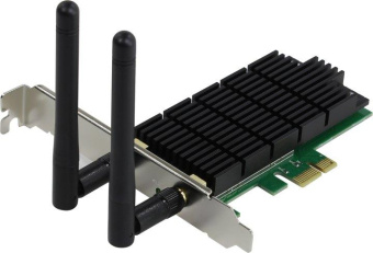 Сетевой адаптер WiFi TP-Link Archer T4E AC1200 PCI Express (ант.внеш.съем) 2ант. от магазина РЭССИ