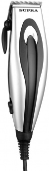 Машинка для стрижки Supra HCS-711 черный/серебристый 12Вт (насадок в компл:4шт) от магазина РЭССИ