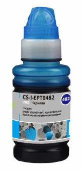 Чернила Cactus CS-I-EPT0482 голубой 100мл для Epson StPh R200/R220/R300/R320/R340 от магазина РЭССИ
