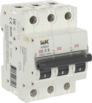 ARMAT Автоматический выключатель M06N 3P C 6А IEK от магазина РЭССИ