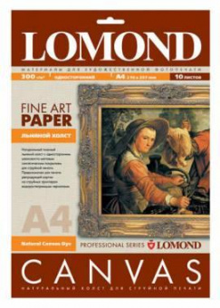 Холст Lomond 0908411 A4/300г/м2/10л./белый матовое лён для струйной печати от магазина РЭССИ