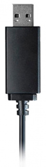 Наушники с микрофоном A4Tech HU-11 черный 2м накладные USB оголовье (HU-11/USB/BLACK) от магазина РЭССИ
