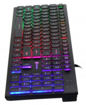 Клавиатура Оклик 550ML черный USB slim Multimedia LED от магазина РЭССИ