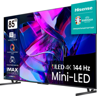 Телевизор QLED Hisense 85" 85U7KQ темно-серый 4K Ultra HD 120Hz DVB-T DVB-T2 DVB-C DVB-S DVB-S2 USB WiFi Smart TV от магазина РЭССИ