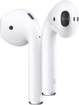Гарнитура вкладыши Apple AirPods 2 белый беспроводные bluetooth в ушной раковине (MV7N2ZA/A) от магазина РЭССИ
