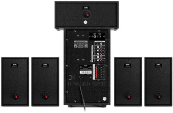 Колонки Sven HT-210 5.1 черный 125Вт от магазина РЭССИ