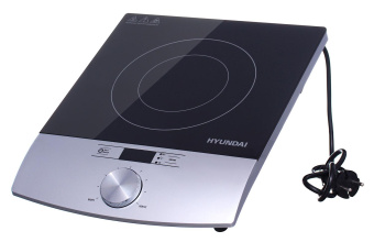 Плита Индукционная Hyundai HYC-0102 серебристый/черный стеклокерамика (настольная) от магазина РЭССИ