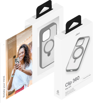 Чехол (клип-кейс) uBear для Apple iPhone 16 Pro Max Clip 360 with MagSafe серый (CS442GR69PRG-I24M) от магазина РЭССИ