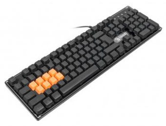 Клавиатура A4Tech Bloody B3370R черный USB Multimedia for gamer LED (подставка для запястий) от магазина РЭССИ