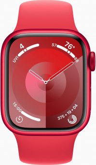 Смарт-часы Apple Watch Series 9 A2978 41мм OLED корп.красный Sport Band рем.красный разм.брасл.:130-180мм (MRXG3ZP/A) от магазина РЭССИ