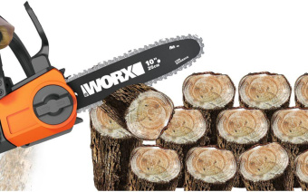 Аккумуляторная цепная пила WORX 20В 25 см WG322E.9 от магазина РЭССИ