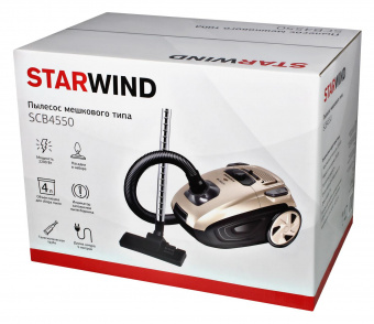 Пылесос Starwind SCB4550 2200Вт шампань (в компл.:1мешок) от магазина РЭССИ