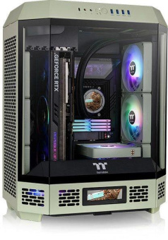Корпус Thermaltake The Tower 600 зеленый без БП ATX 13x120mm 9x140mm 4xUSB3.0 audio bott PSU от магазина РЭССИ