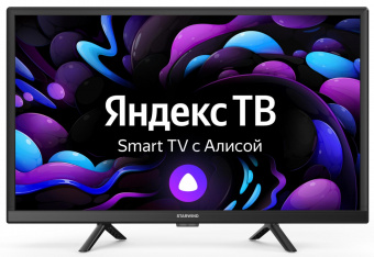Телевизор LED Starwind 24" SW-LED24SG303 Яндекс.ТВ черный HD 60Hz DVB-T DVB-T2 DVB-C DVB-S DVB-S2 USB WiFi Smart TV от магазина РЭССИ