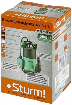 Насос дренажный Sturm! WP9760PVU 600Вт 13000л/час от магазина РЭССИ