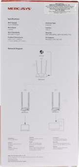 Сетевой адаптер WiFi Mercusys MW300UH N300 USB 2.0 (ант.внеш.несъем.) 2ант. от магазина РЭССИ