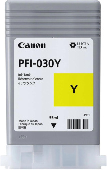 Картридж струйный Canon PFI-030Y 3492C001 желтый (55мл) для Canon imagePROGRAF TA-20, TA-30, TM-240, TM-340. от магазина РЭССИ