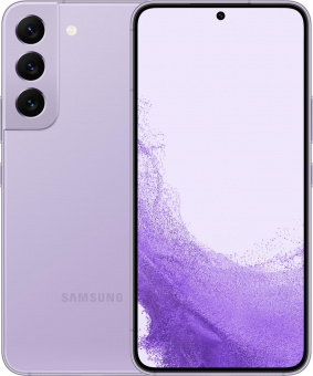 Смартфон Samsung SM-S901E Galaxy S22 5G 128Gb 8Gb фиолетовый моноблок 3G 4G 6.1" 1080x2340 Android 12 50Mpix 802.11 a/b/g/n/ac/ax NFC GPS GSM900/1800 GSM1900 TouchSc Protect от магазина РЭССИ