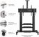 Картинка Подставка для телевизора Onkron TS2811 черный 60"-100" макс.147.8кг напольный мобильный от магазина РЭССИ Подставка для телевизора Onkron TS2811 черный 60"-100" макс.147.8кг напольный мобильный от магазина РЭССИ