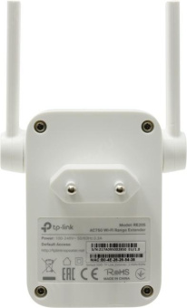 Повторитель беспроводного сигнала TP-Link RE205 AC750 10/100BASE-TX белый от магазина РЭССИ