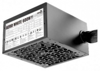 Блок питания Aerocool ATX 600W AERO WHITE 80+ (24+4+4pin) APFC 120mm fan 5xSATA RTL от магазина РЭССИ