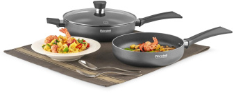 Сковорода Rondell Strike RDA-1356 круглая 28см покрытие: Xylan Plus ручка несъемная (без крышки) серый от магазина РЭССИ