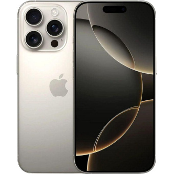 Смартфон Apple A3292 iPhone 16 Pro 256Gb титановый моноблок 3G 4G 1Sim 6.3" iOS 18 802.11 a/b/g/n/ac/ax/be NFC GPS от магазина РЭССИ