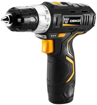 Дрель-шуруповерт Deko GCD12DU3 аккум. патрон:быстрозажимной (063-4114) от магазина РЭССИ